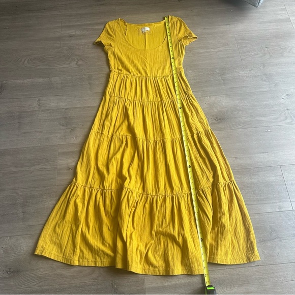 EUC Maeve Gillian Tiered Maxi Dress - size medium - “honey”/mustard yellow - Picture 2 of 7